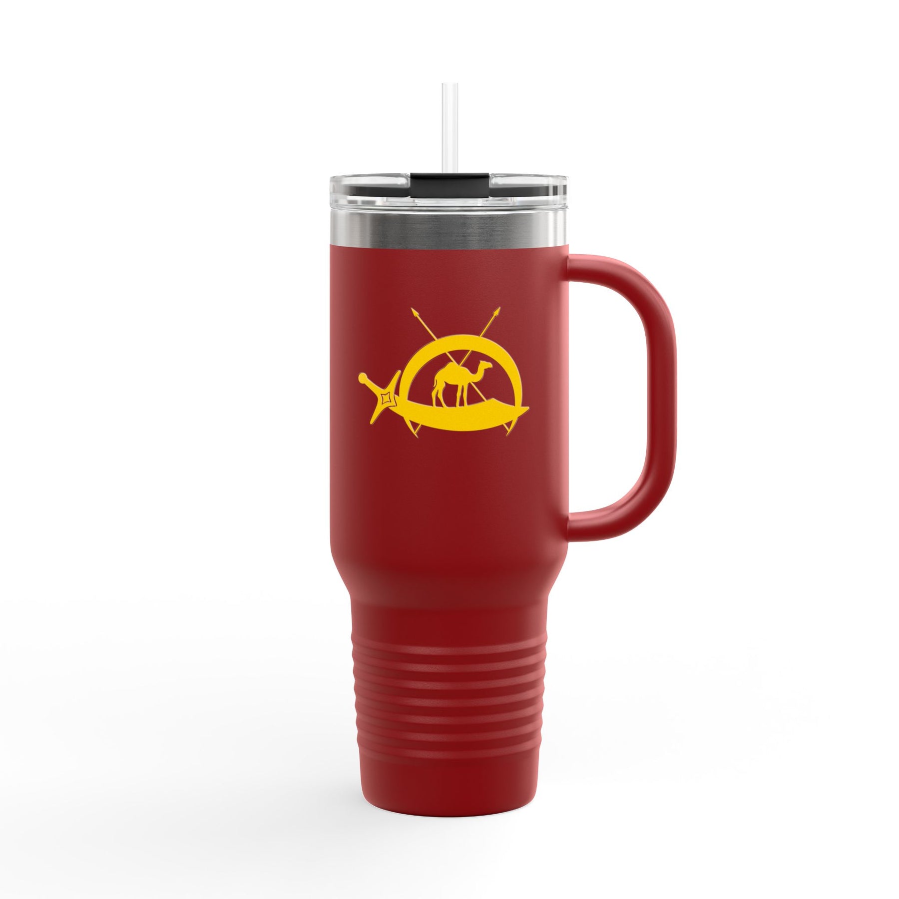 DOKO Ringneck Tumbler - Red & Yellow Stainless Steel & Insulated - Bricks Masons