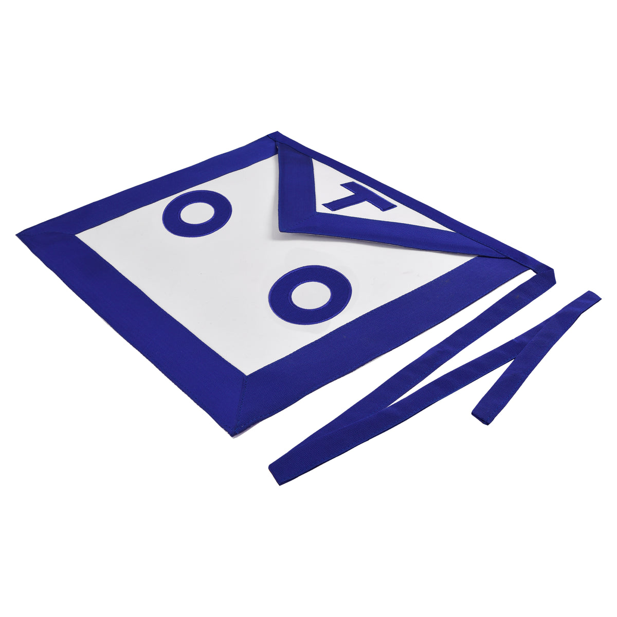 Blue Lodge Apron - OTO White & Blue with Different Materials - Bricks Masons