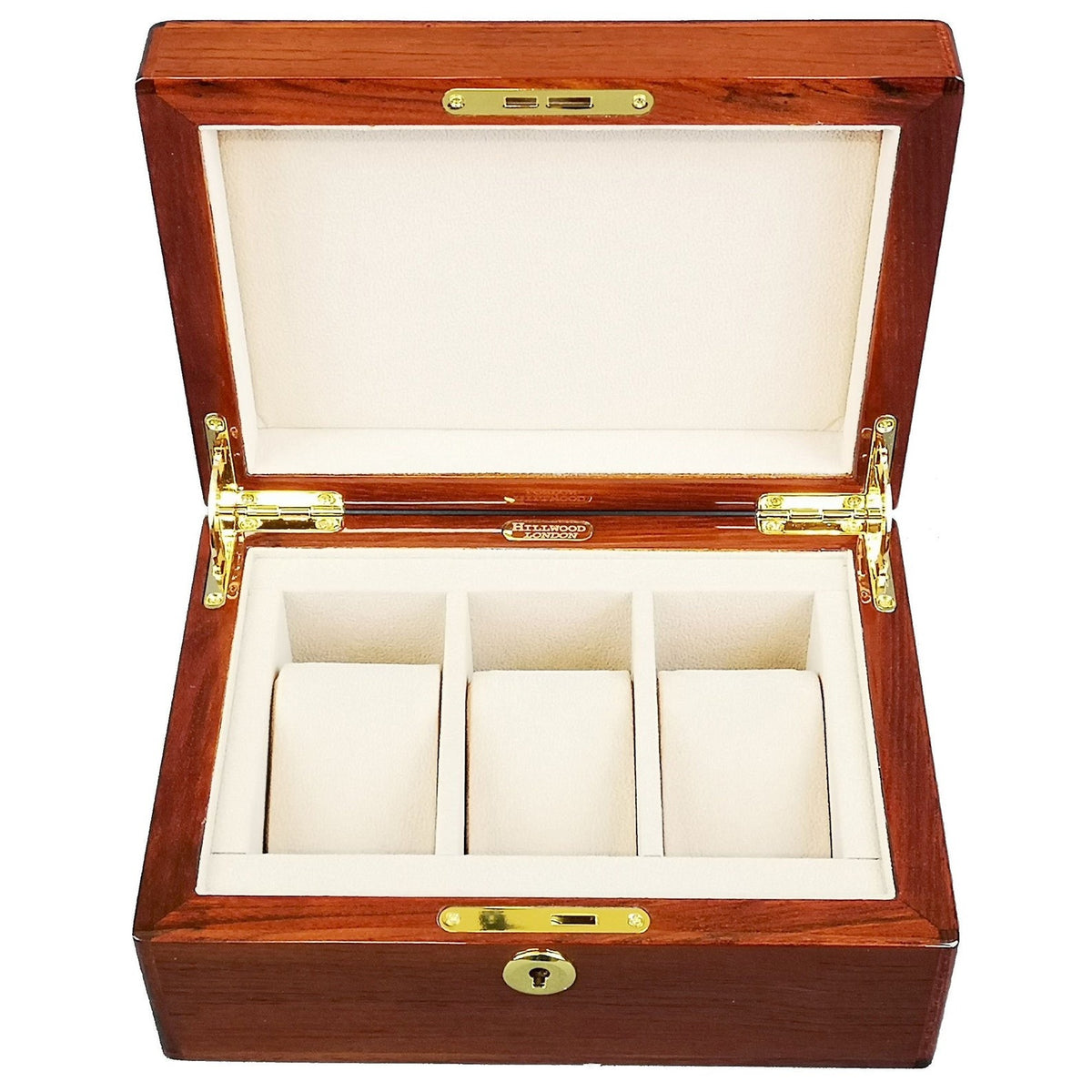 Master Mason Blue Lodge Jewelry Box - Rosewood Watches Compartments with Lock - Bricks Masons