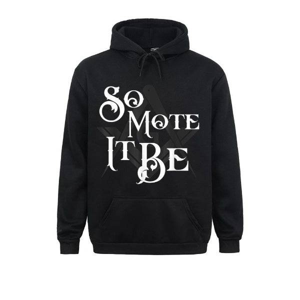 Master Mason Blue Lodge Hoodie - "So Mote It Be" Square and Compass G - Bricks Masons
