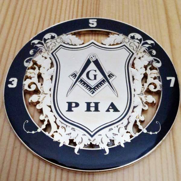 Master Mason Blue Lodge Car Emblem - 357 PHA Medallion - Bricks Masons