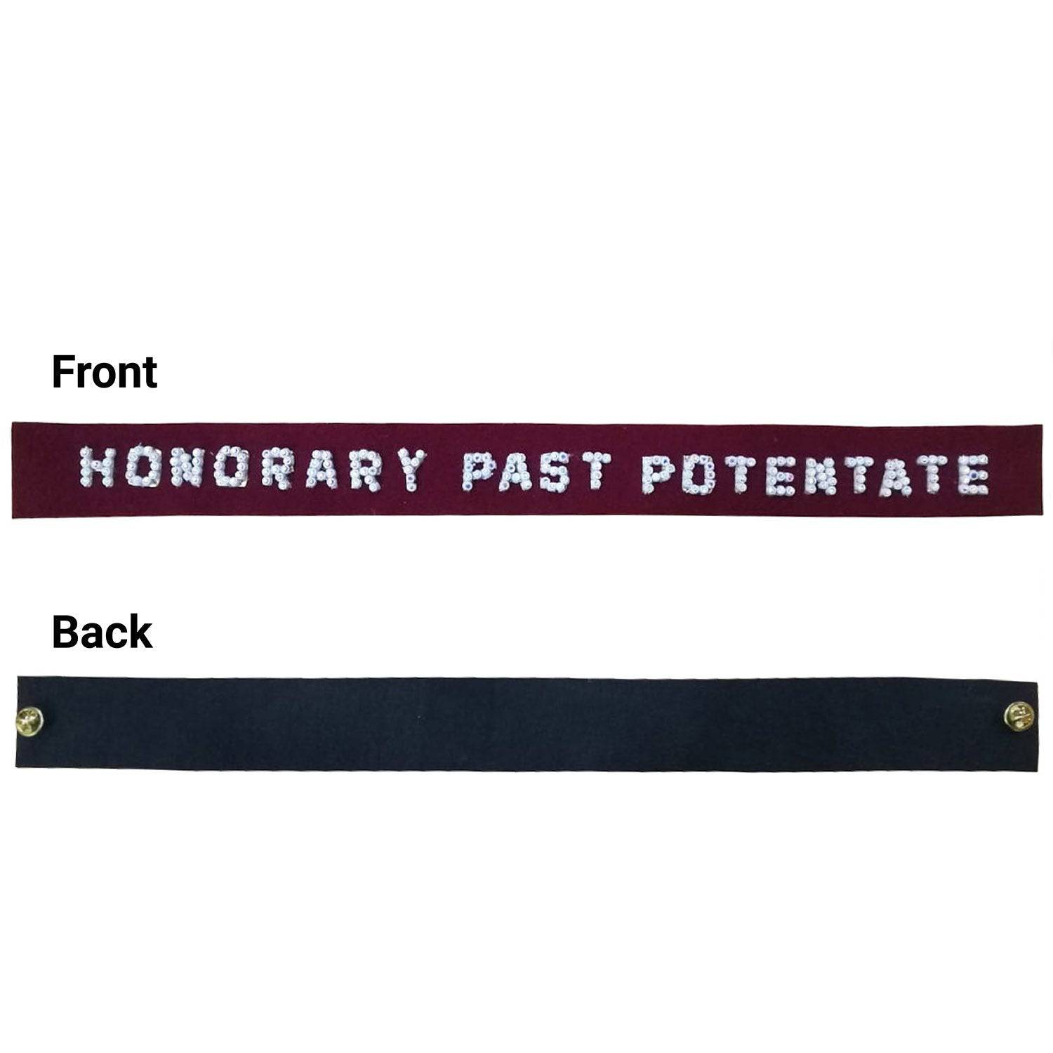 Shriners Removable Fez Band - Hand-Embroidered Jewels - Bricks Masons