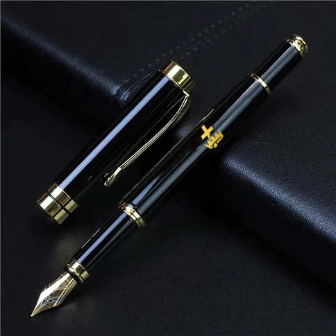 Knights Templar Commandery Pen - Black & Gold - Bricks Masons