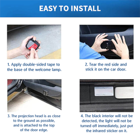 32nd Degree Scottish Rite Car Door Light Projector - Customizable Wireless LED - Bricks Masons