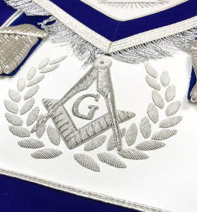 Master Mason Blue Lodge Regalia Set - Hand Embroidery - Bricks Masons