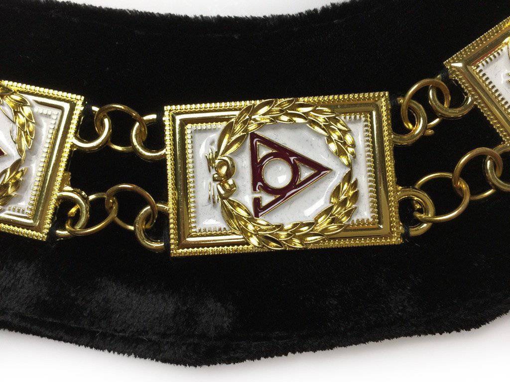 LOCOP PHA Chain Collar - Gold Plated on Black Velvet