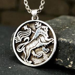 Rastafari Leon Judah Pendant In Silver 1.8 Cm 4.5 Gr Art 1008 - Bricks Masons