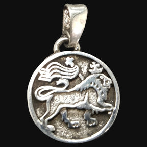 Rastafari Leon Judah Pendant In Silver 1.8 Cm 4.5 Gr Art 1008 - Bricks Masons