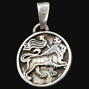Rastafari Leon Judah Pendant In Silver 1.8 Cm 4.5 Gr Art 1008 - Bricks Masons