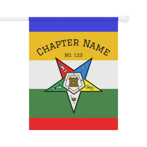 OES Yard Flag - Colorful Printed Design With Personalization - Bricks Masons
