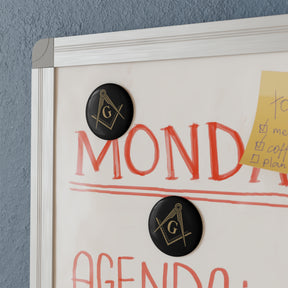 Master Mason Blue Lodge Magnet - Decorative Refrigerator - Bricks Masons