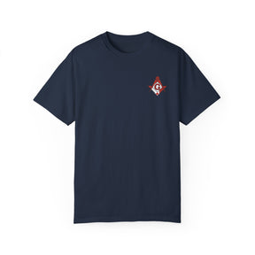 Master Mason Blue Lodge Canada Jurisdiction T-Shirt - Garment-Dyed Tee Various Colors - Bricks Masons