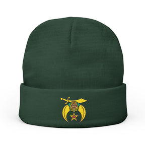 Daughters of Sphinx Beanie - Knit Embroidery Emblem - Bricks Masons
