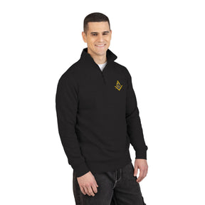 Master Mason Blue Lodge Sweatshirt - Square & Compass G Embroidery - Bricks Masons
