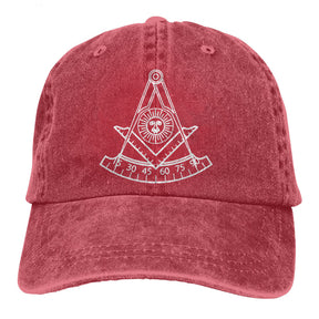 Past Master Blue Lodge California Regulation Baseball Cap - Various Colors - Bricks Masons