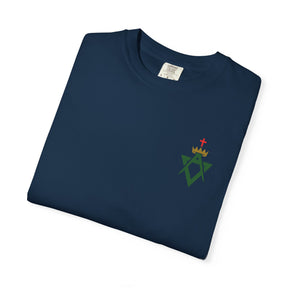 Allied Masonic Degrees T-Shirt - Cotton Garment-Dyed Tee Various Colors - Bricks Masons