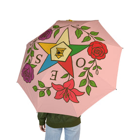 OES Umbrella - Eastern Garden Design Semi-Automatic Foldable Umbrella - Bricks Masons