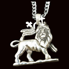 Leon Judah Rastafari Pendant 4 X 3 Cm 39 Gr In Silver Art 1194 - Bricks Masons