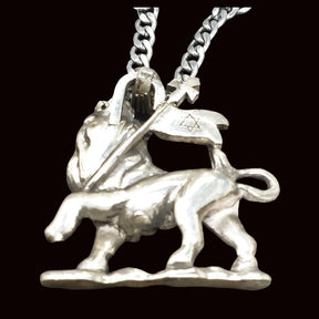 Leon Judah Rastafari Pendant 4 X 3 Cm 39 Gr In Silver Art 1194 - Bricks Masons