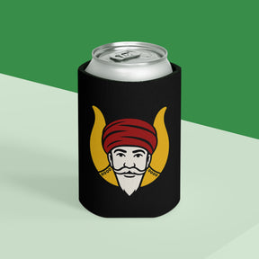 GROTTO Can Cooler - Black With Polyester Exterior - Bricks Masons