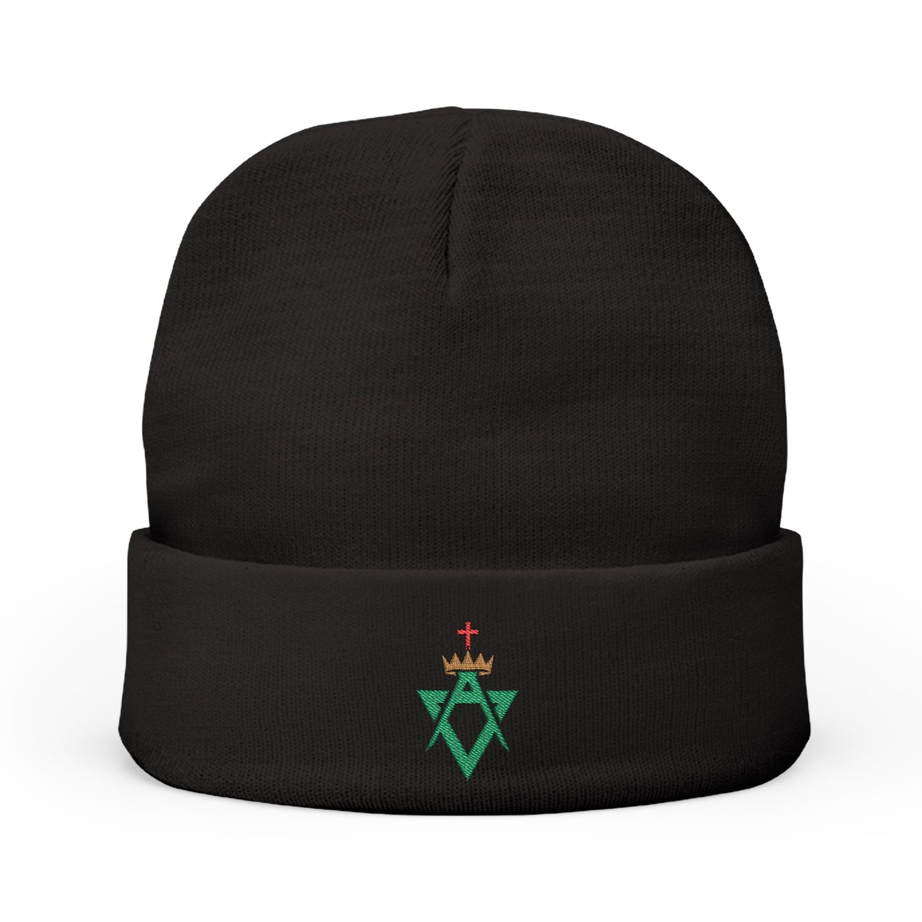 Allied Masonic Degrees Beanie - Knit Embroidery Various Colors - Bricks Masons