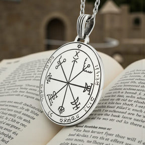 Solomon Seventh Pentacle Jupiter Pendant Silver 4 Cm 14 Gr Art 1233 - Bricks Masons