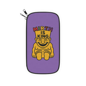 Royal Order of Jesters Passport Wallet - Mirth is King Vibrant Yellow & Purple Colors - Bricks Masons