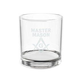 Master Mason Blue Lodge Whiskey Glass - Square & Compass with G