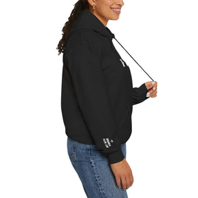Entered Apprentice Blue Lodge Hoodie - Prudence Front & Sleeves Embroidery Detailing - Bricks Masons