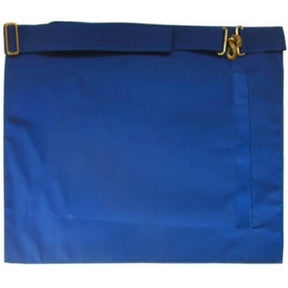 12th Degree Memphis Misraim Apron - White & Royal Blue Moire - Bricks Masons