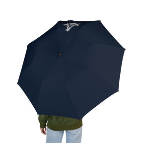 Master Mason Blue Lodge Umbrella - Dark Blue with Square & Compasses G - Bricks Masons