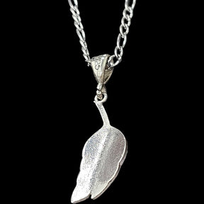 Masonic Pendant Enameled Acacia Leaf in Silver 3 cm Art 1335 - Bricks Masons