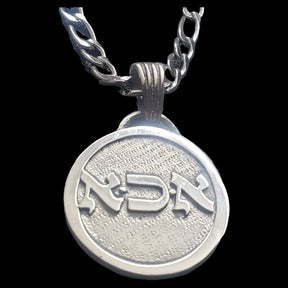 Kabbalah Soul DNA Pendant Alef Kaf Alef DNA Name of God 07 AHAIAH 2.5 cm 9 g in silver Art 1359 - Bricks Masons