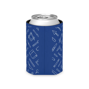 Master Mason Blue Lodge Can Cooler - Regular & Slim Can Blue Working Tools - Bricks Masons