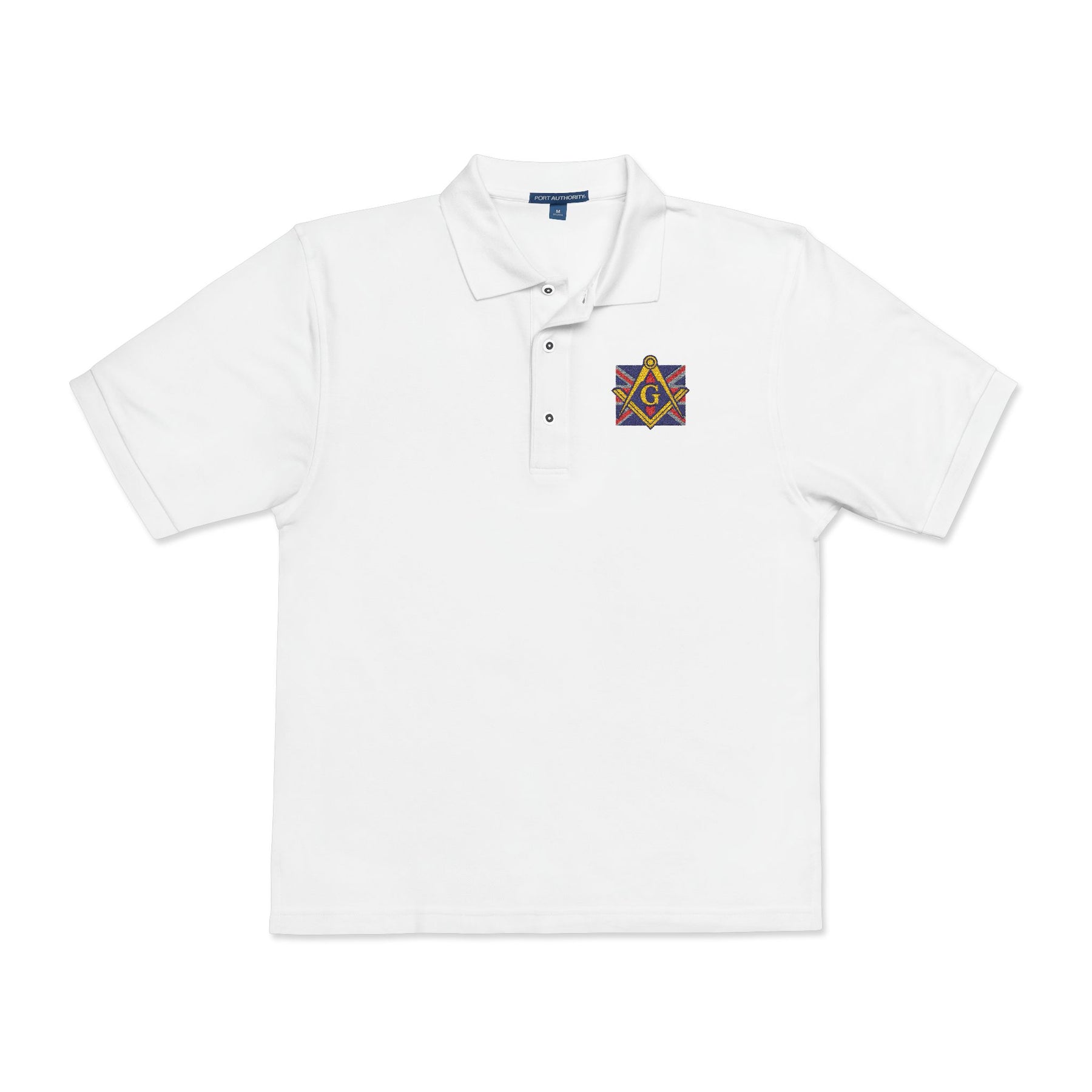 Master Mason Craft Polo Shirt - Embroidered S&C United Kingdom Mason - Bricks Masons