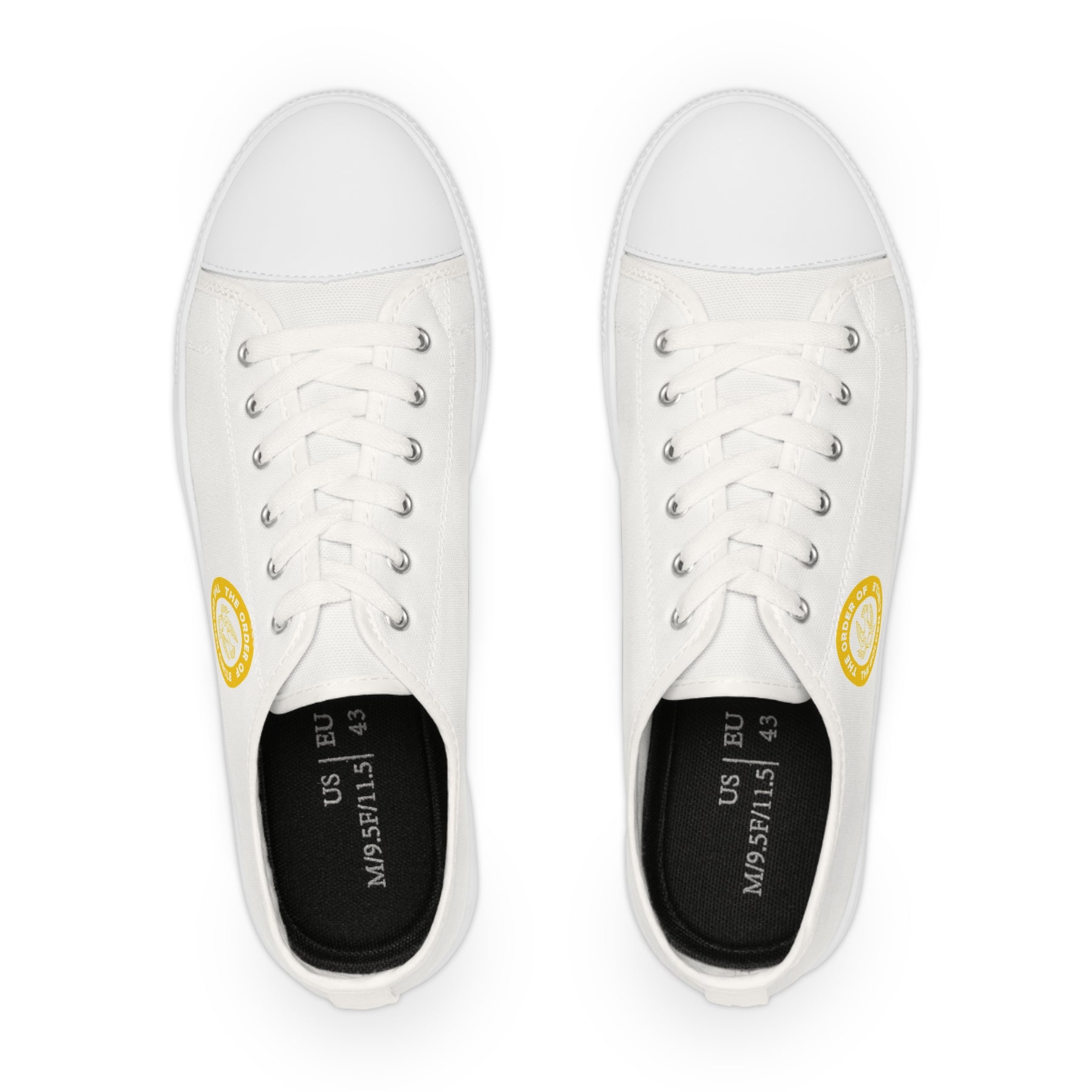 Order of the Golden Circle Sneaker - Low Top Sneaker Black & White - Bricks Masons