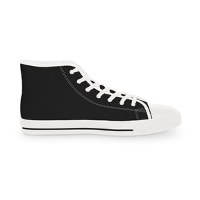 Red Cross of Babylone Sneaker - High Top Black & White Gold & Green Emblem - Bricks Masons