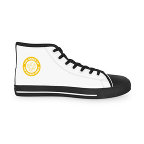 Order of the Golden Circle Sneaker - High Top Black & White Sole - Bricks Masons