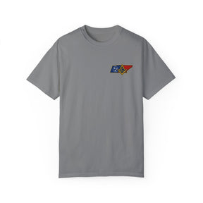Master Mason Blue Lodge T-Shirt - Garment-Dyed Tennessee Mason - Bricks Masons