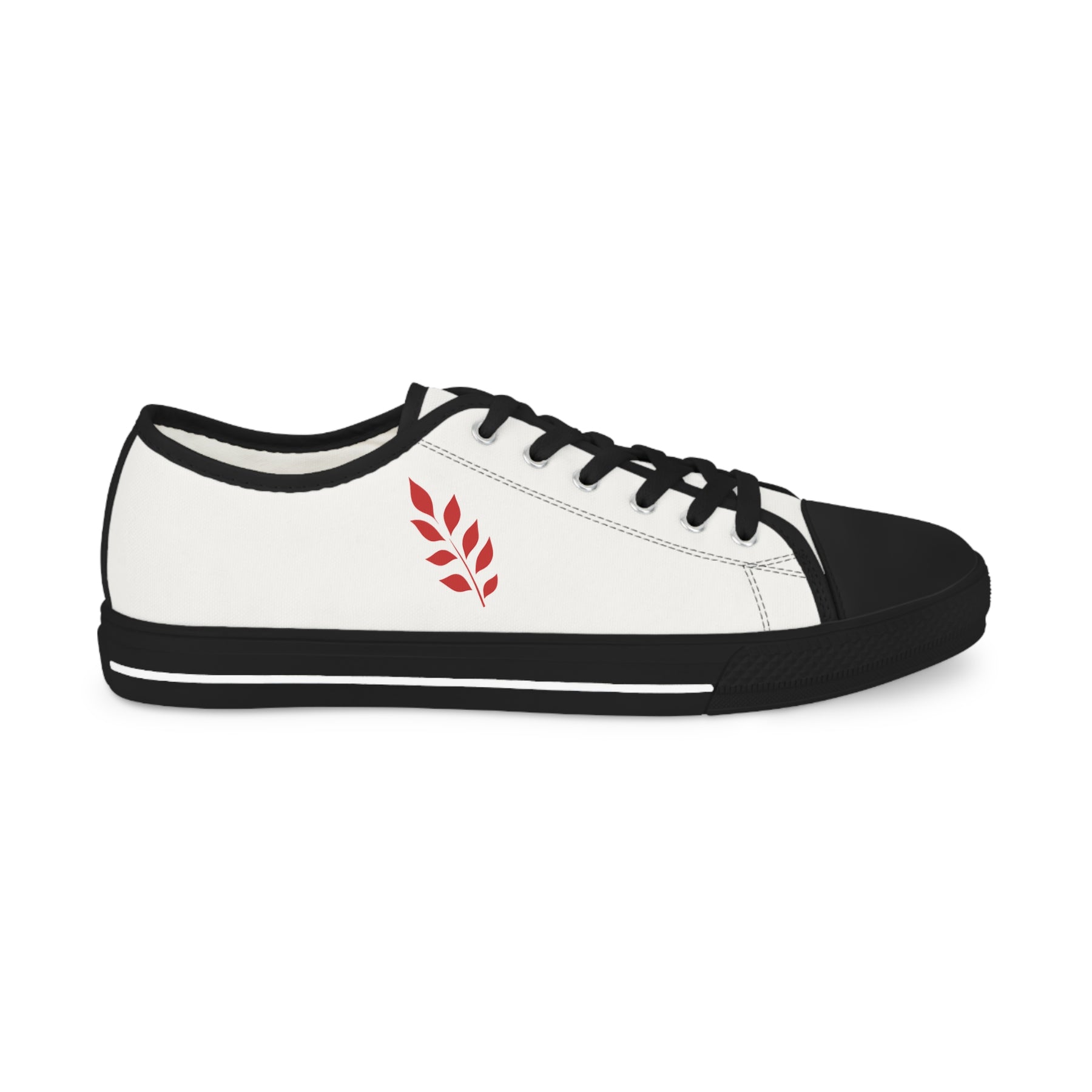 Red Branch of Eri Sneaker - Low Top Sneaker Black & White Gold Red Branch - Bricks Masons