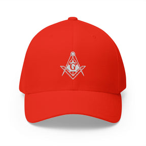 Master Mason Blue Lodge Canada Jurisdiction Baseball Cap - Embroidered Closed-Back Cap - Bricks Masons