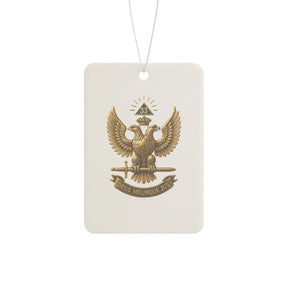 33rd Degree Scottish Rite Car Air Freshener - Double Headed Eagle & Crown Design - Bricks Masons