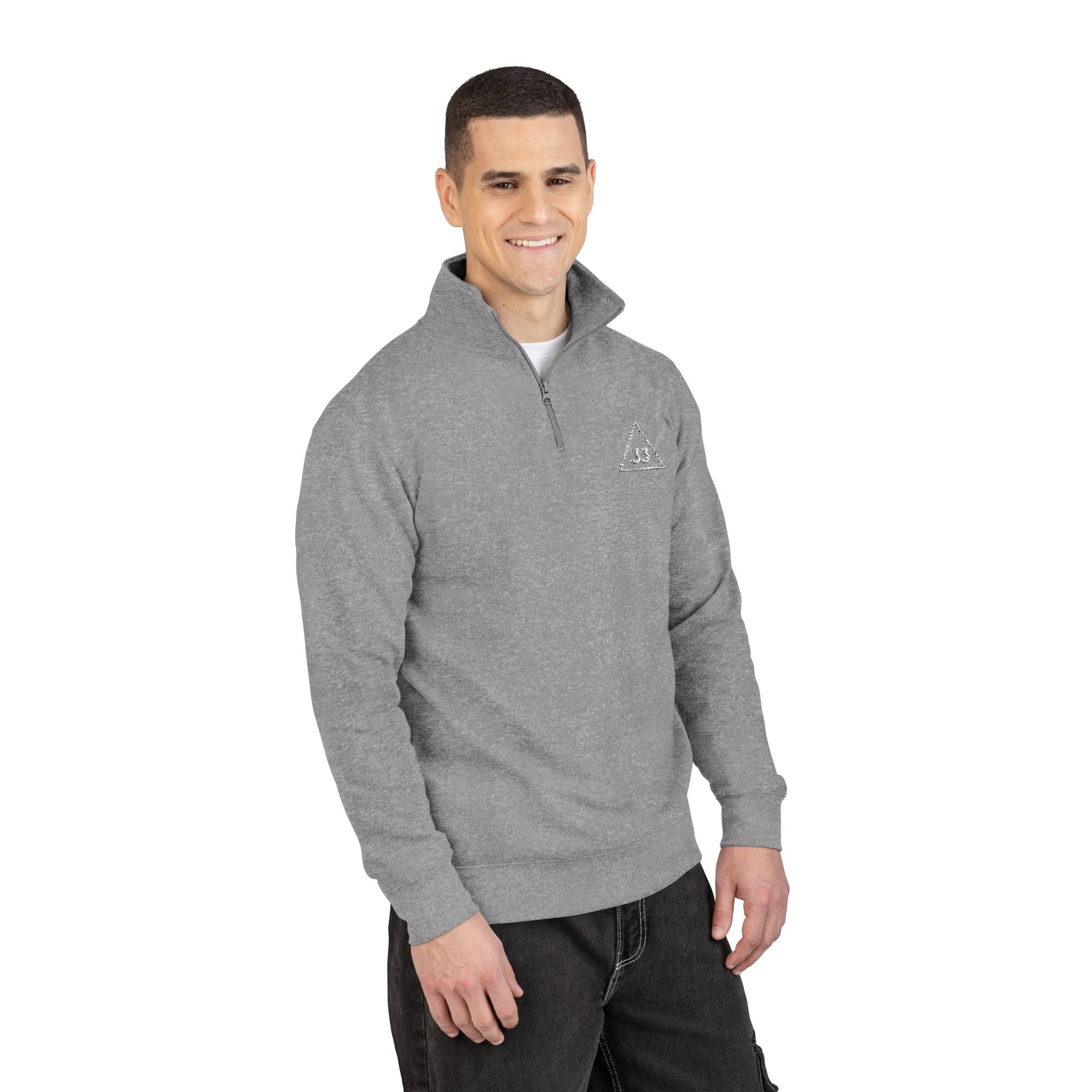 33rd Degree Scottish Rite Sweatshirt - Gold Triangle 33 Embroidery - Bricks Masons