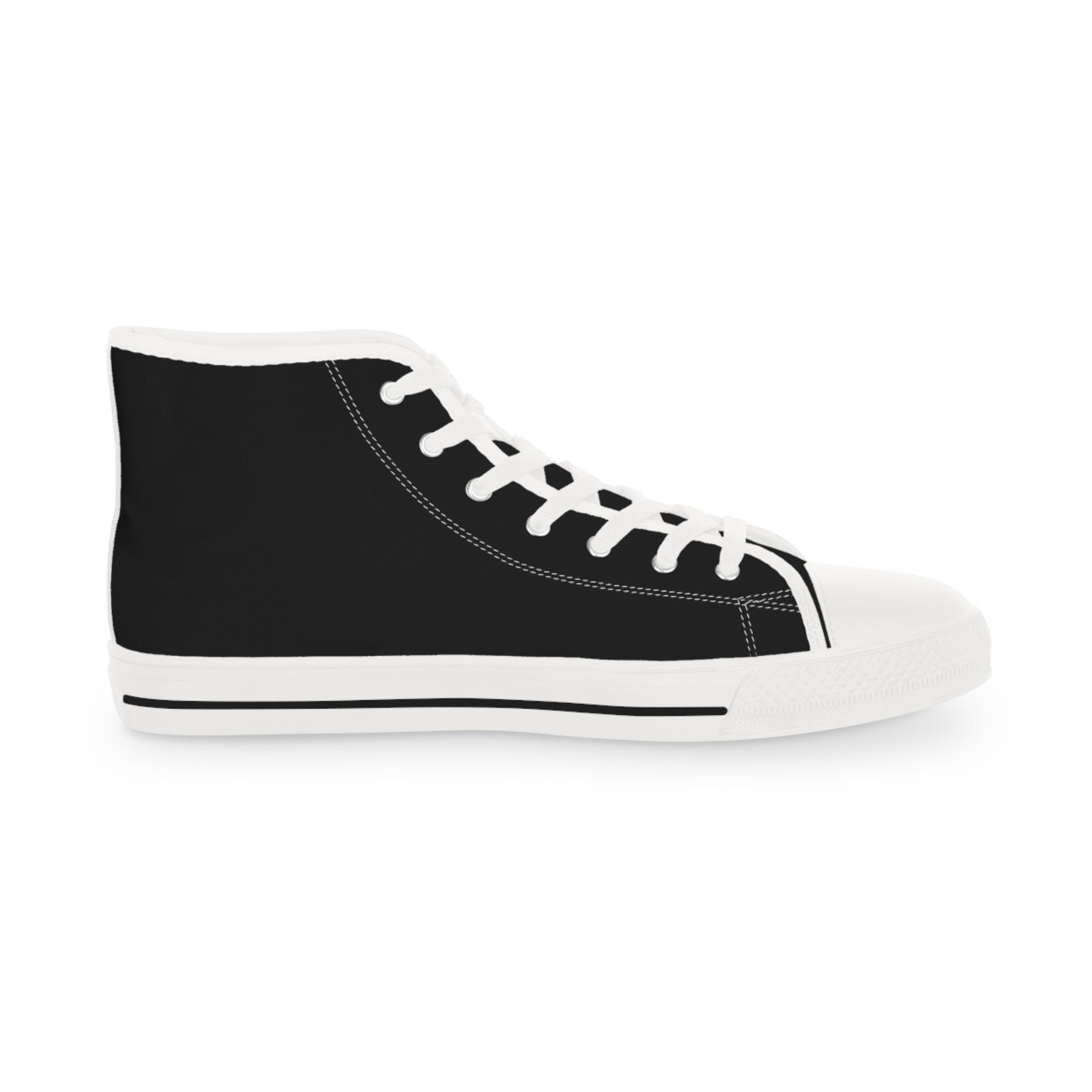 Allied Masonic Degrees Sneaker - High Top Black & White AMD White Emblem - Bricks Masons