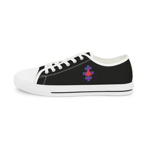 Knight Templar Priests Sneaker - Low Top Sneaker Black & White - Bricks Masons