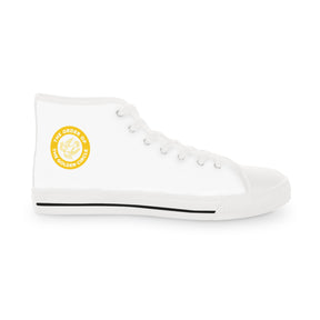 Order of the Golden Circle Sneaker - High Top Black & White Sole - Bricks Masons