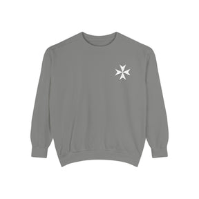 Order of Saint Lazarus Sweatshirt - Embroidered White Cross Emblem - Bricks Masons