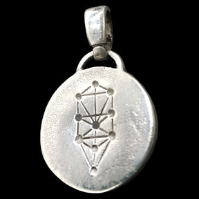 Kabbalah Jealousy Pendant Vav Hei Jet Name of God 24 in silver 2.5 cm 9 g Art 1602 - Bricks Masons