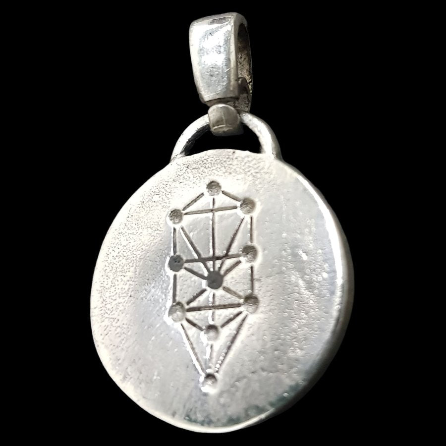 I said Kabbalah GRATITUDE TO THE CREATOR Vav Hei Vav Name of God 49 VEHUEL in silver 2.5 Cm 9 Gr Art 1768 - Bricks Masons