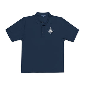 Master Mason Blue Lodge Canada Jurisdiction Polo Shirt - Embroidered S&C Various Colors - Bricks Masons